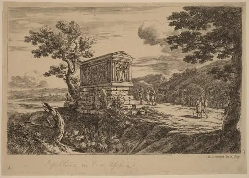 The Antique Sarcophagus, by Dutch 17th Century