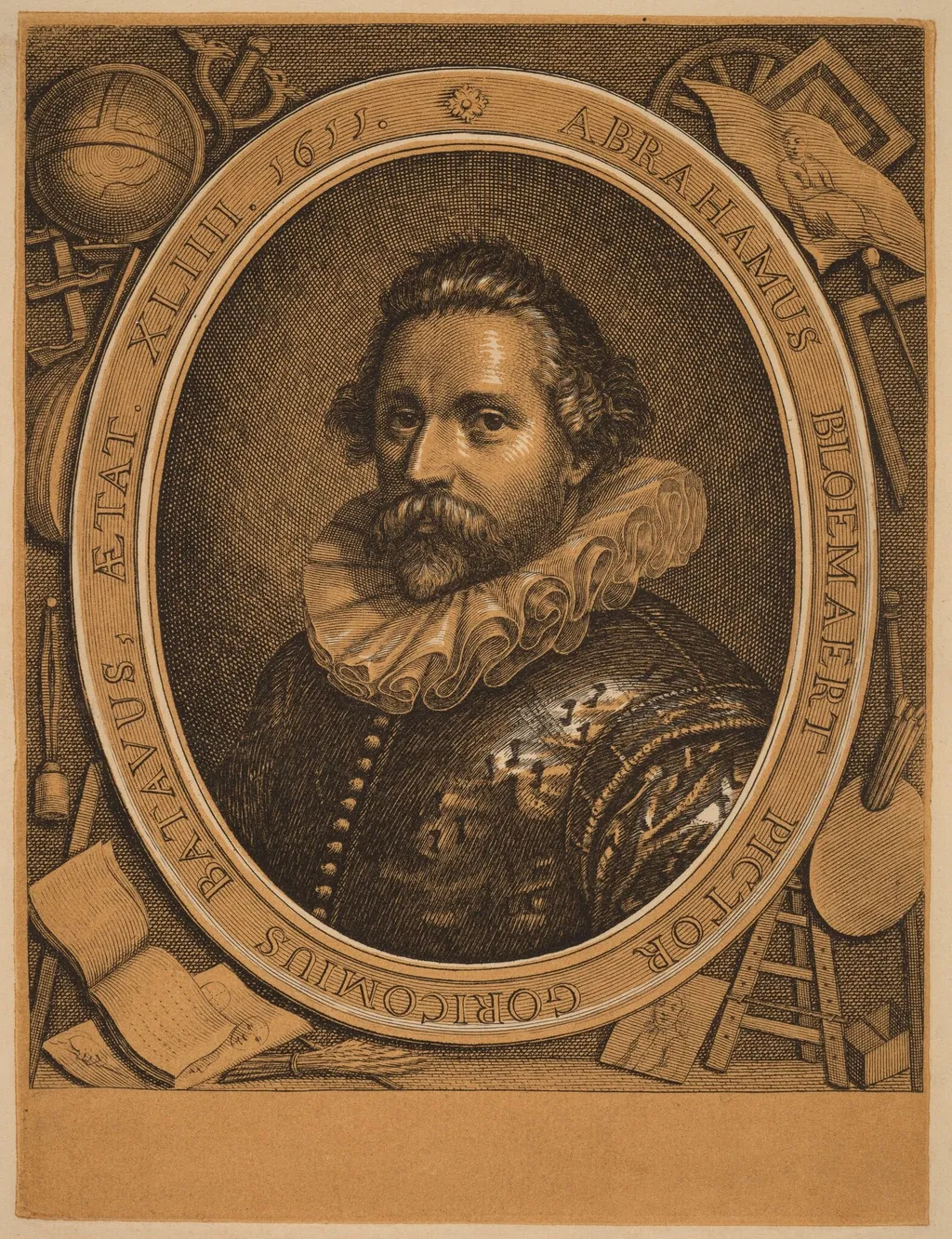 Abraham Bloemaert, by Dutch 18th Century, ink, 1740