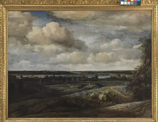 Dutch Panorama Landscape with a Distant View of Haarlem