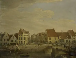 Dutch Troops passing through the Fortress of Dendermonde