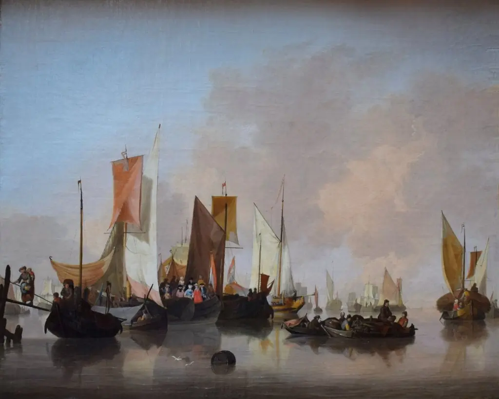 Dutch Vessels in a Calm Water