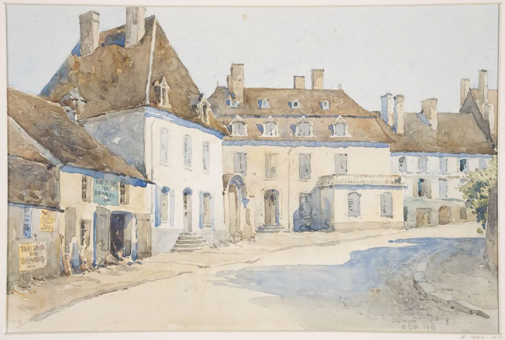 Semur, France, by E. Guy Dawber, 1911