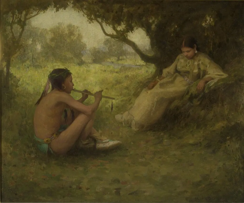 Lovers (Indian Love Song), by E. Irving Couse