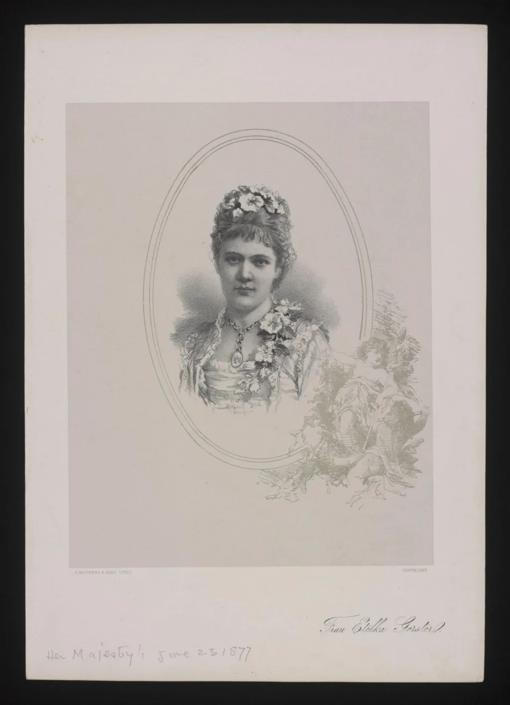 Frau Etelka Gerster, by E. Matthews & Sons, 1850