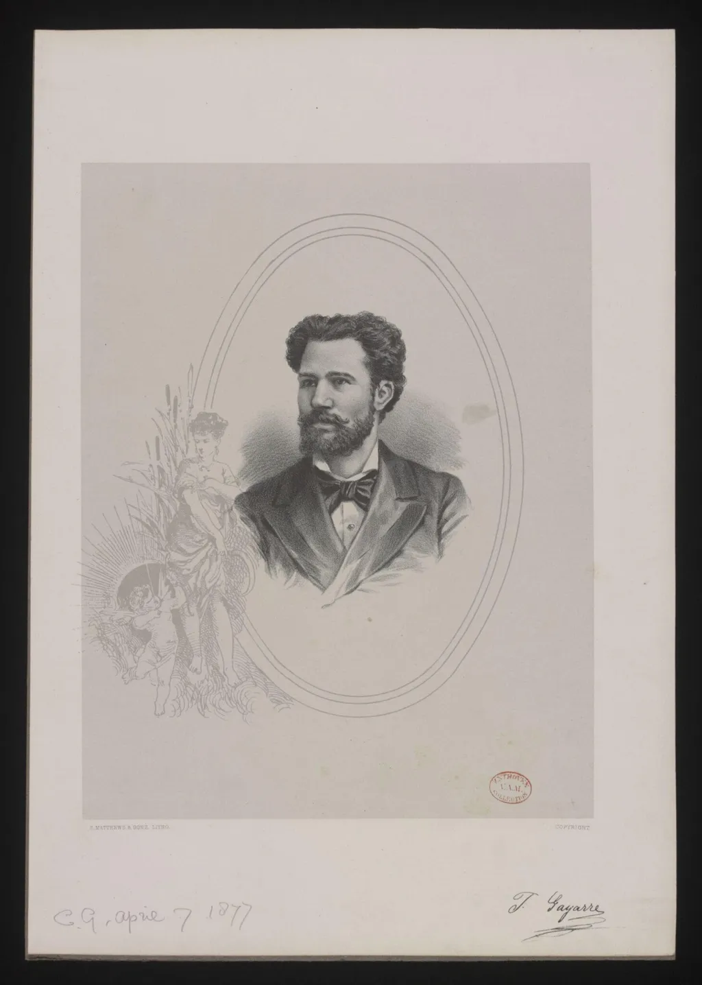 Julián Gayarre, by E. Matthews & Sons, 1850