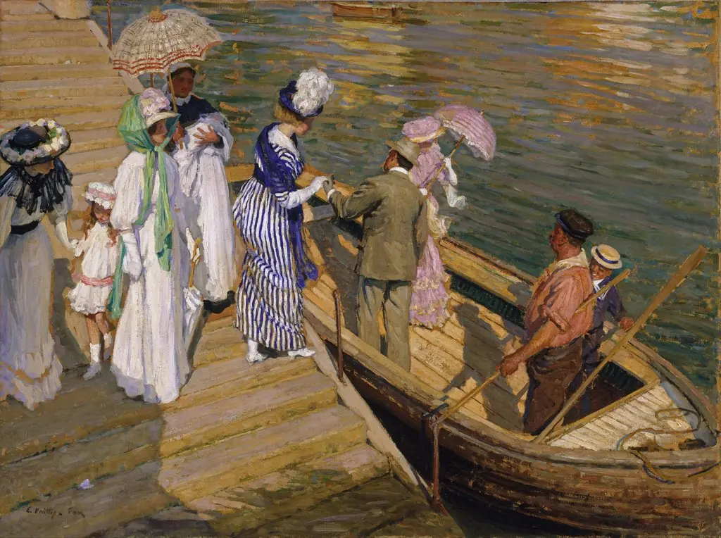 The ferry, by E. Phillips Fox