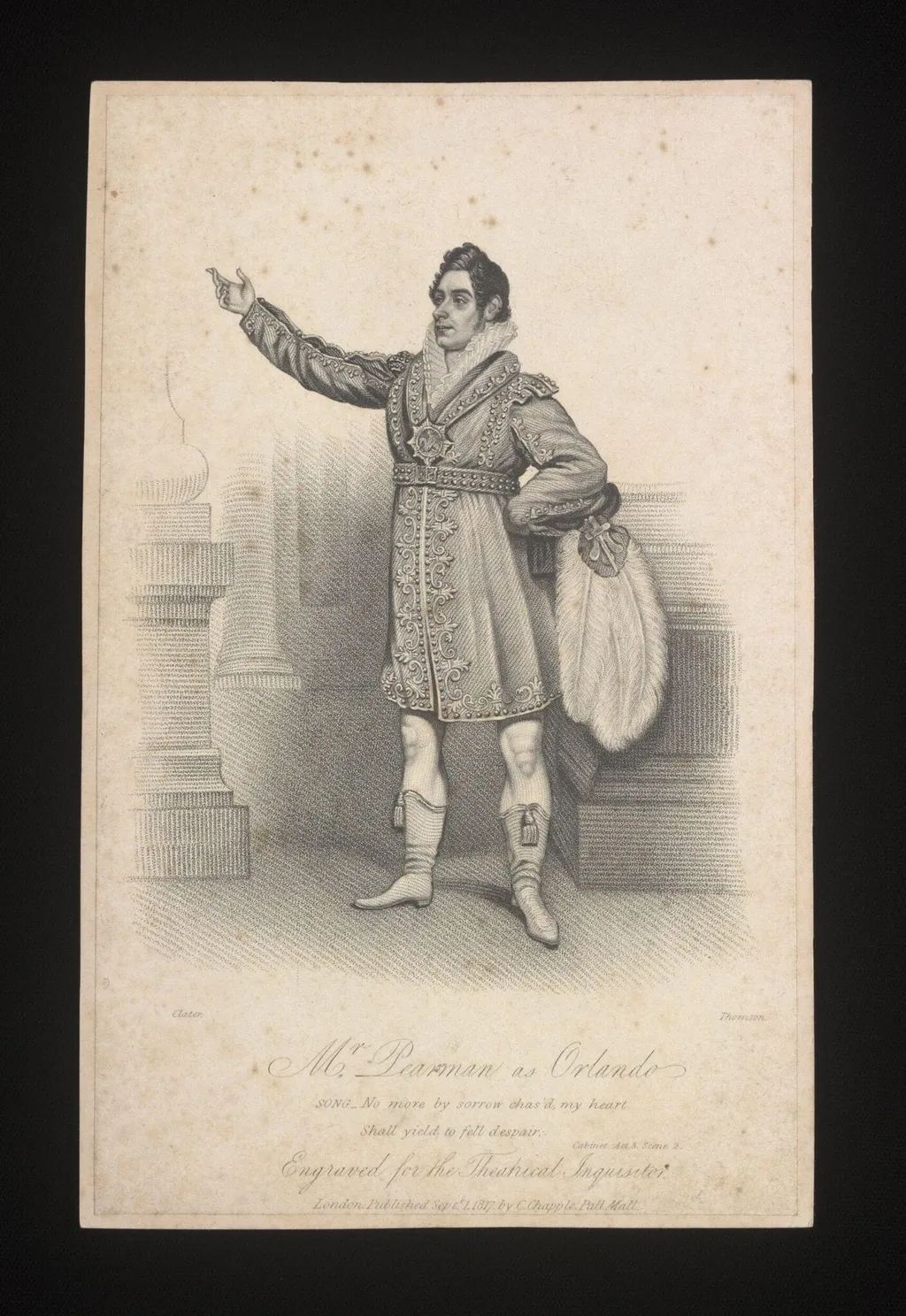 Mr Pearman as Orlando, by E. W. Thomson, 1