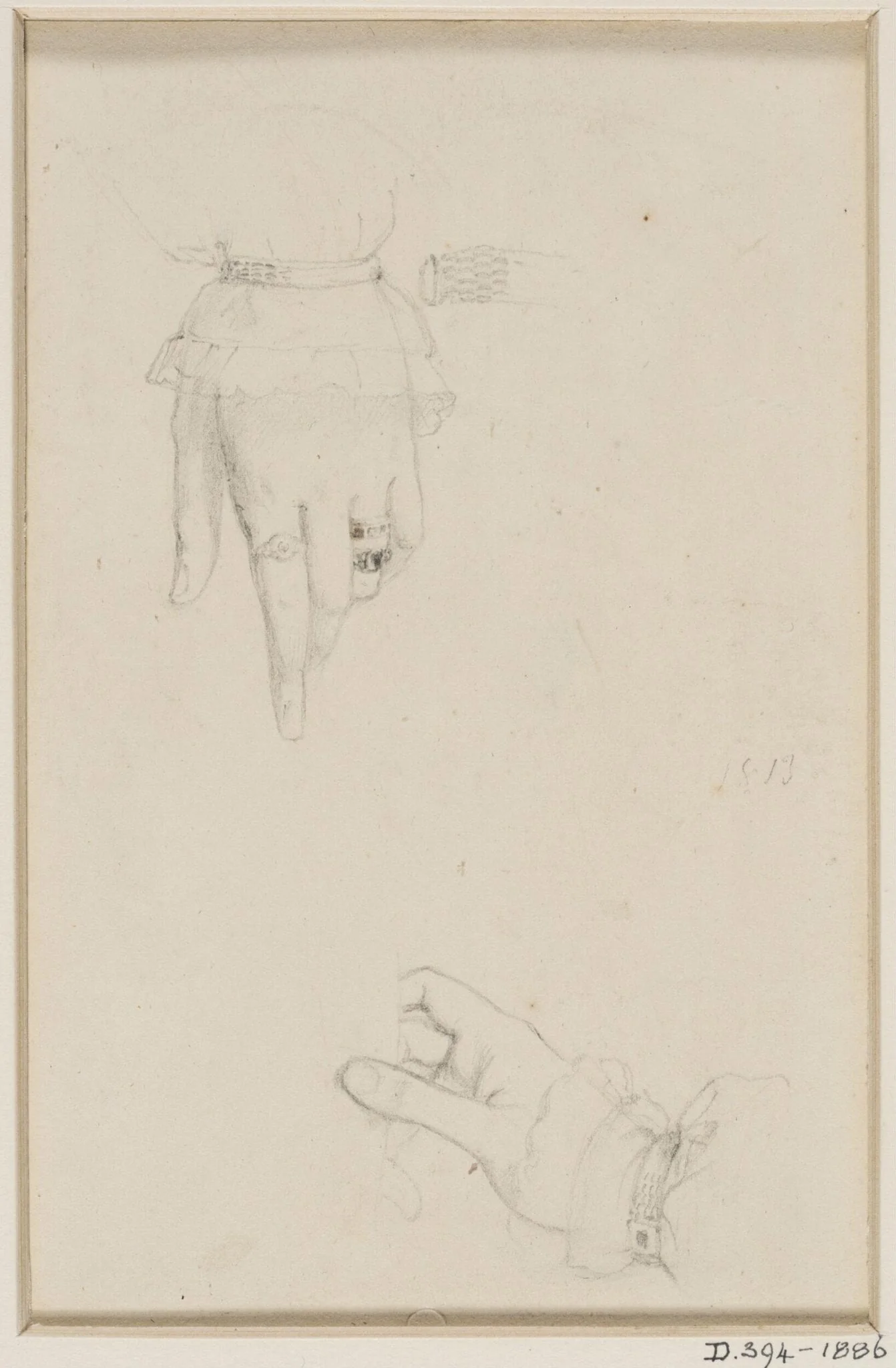 Study of hands, detail