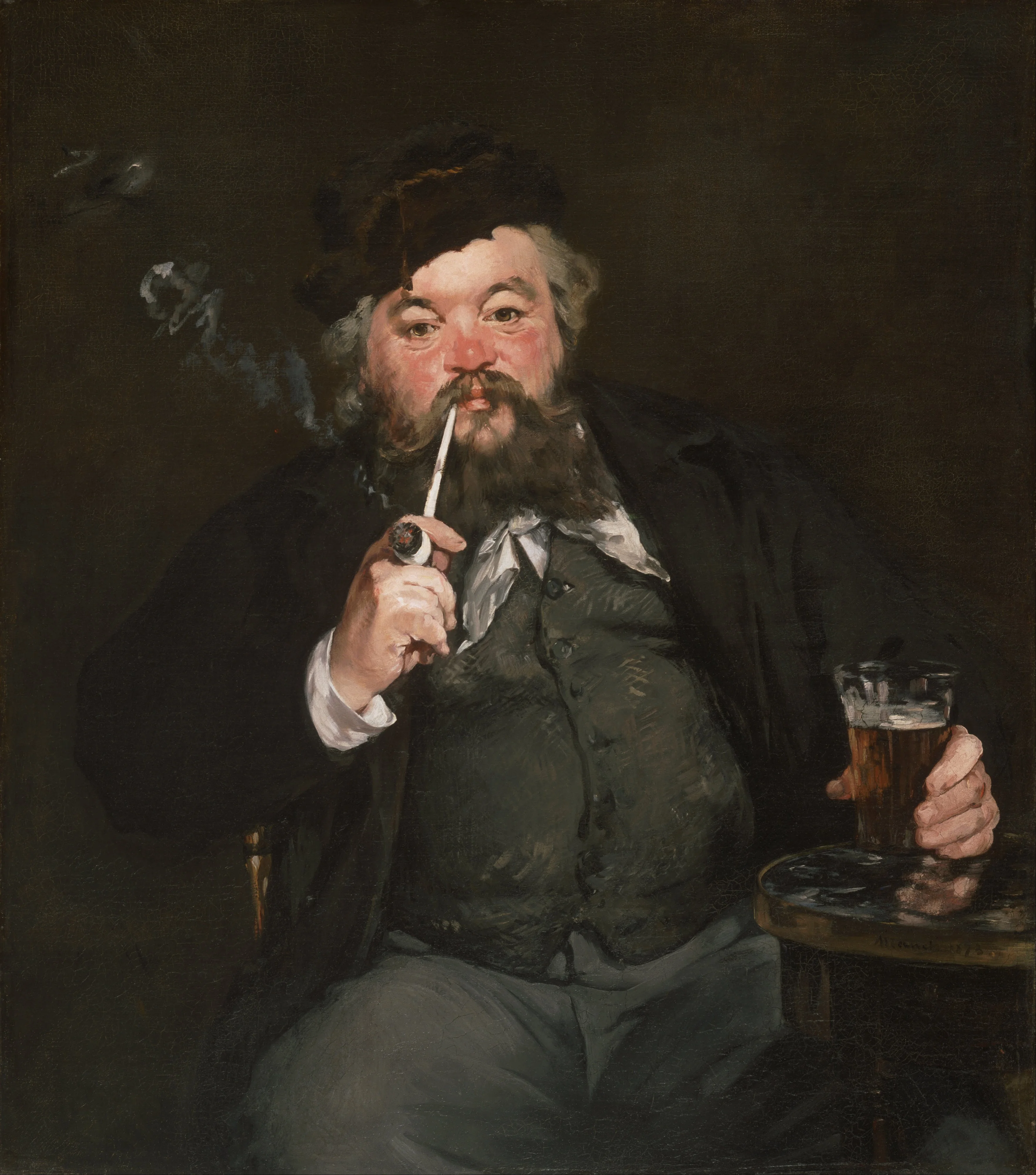 Le Bon Bock, detail