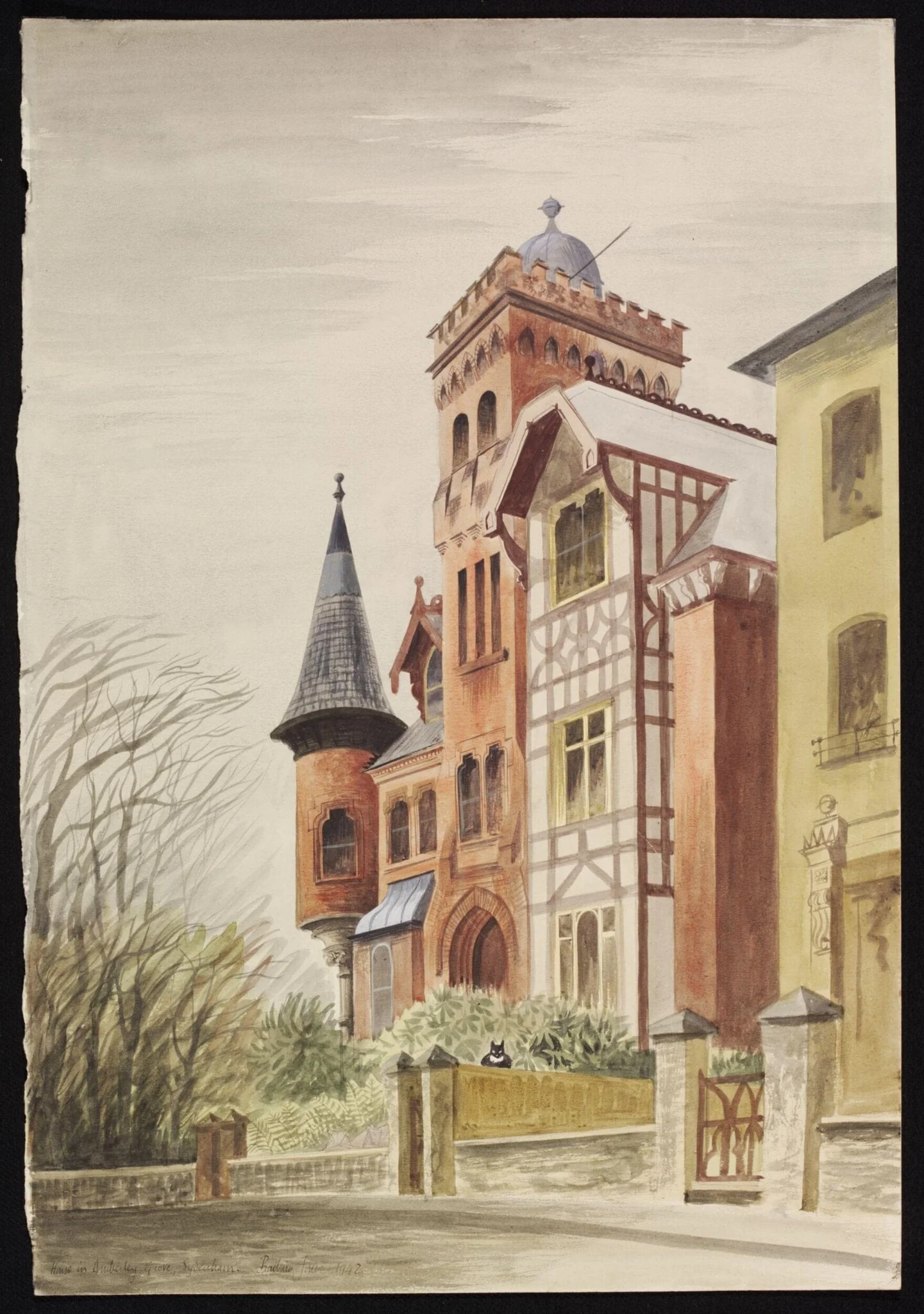 House in Amberley Grove, Sydenham, built by an Astronomer c.1867, detail