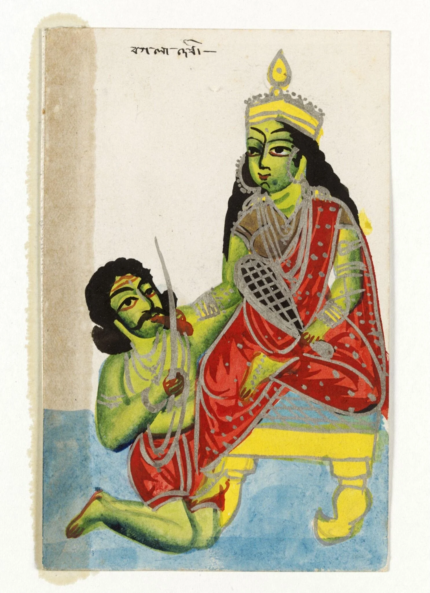 Devi as Bagala, detail