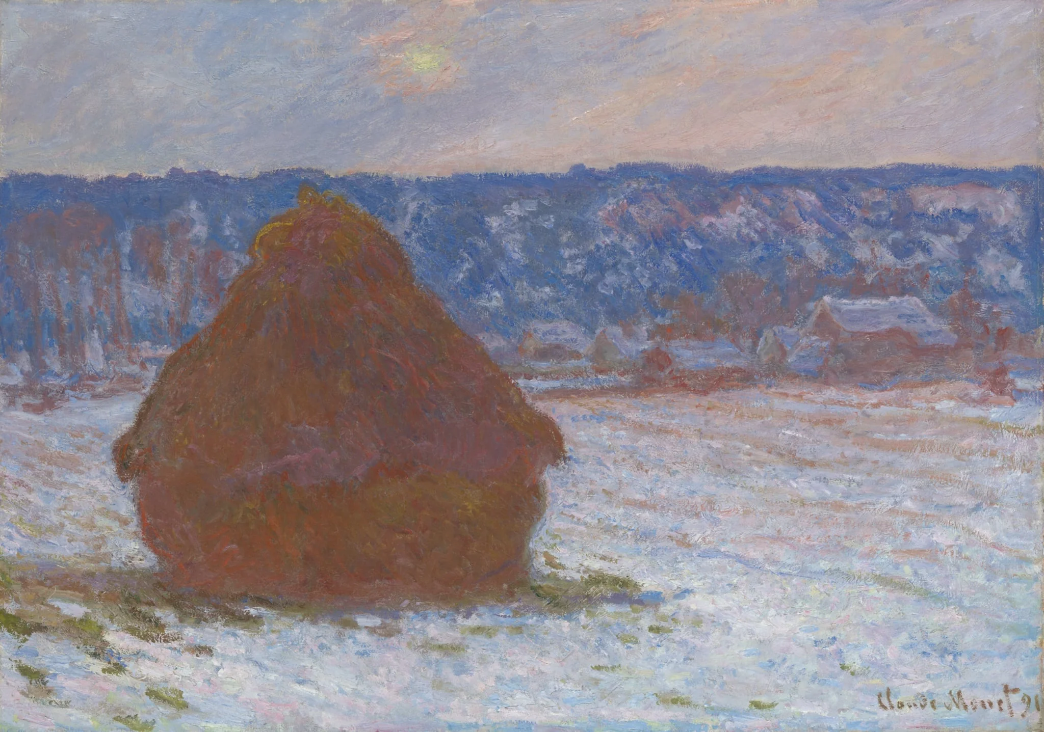 Stack of Wheat (Snow Effect, Overcast Day), detail