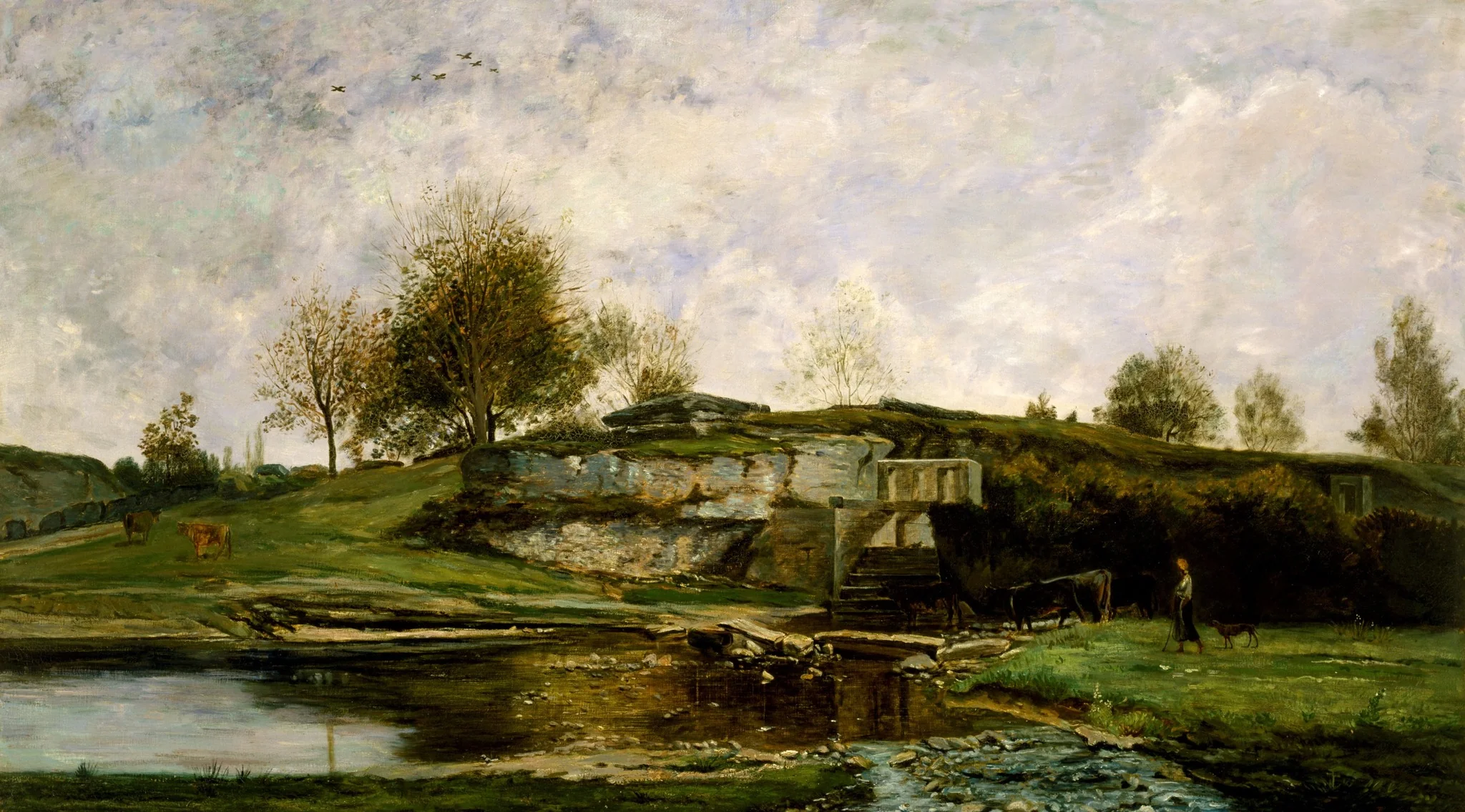 Sluice in the Optevoz Valley, detail