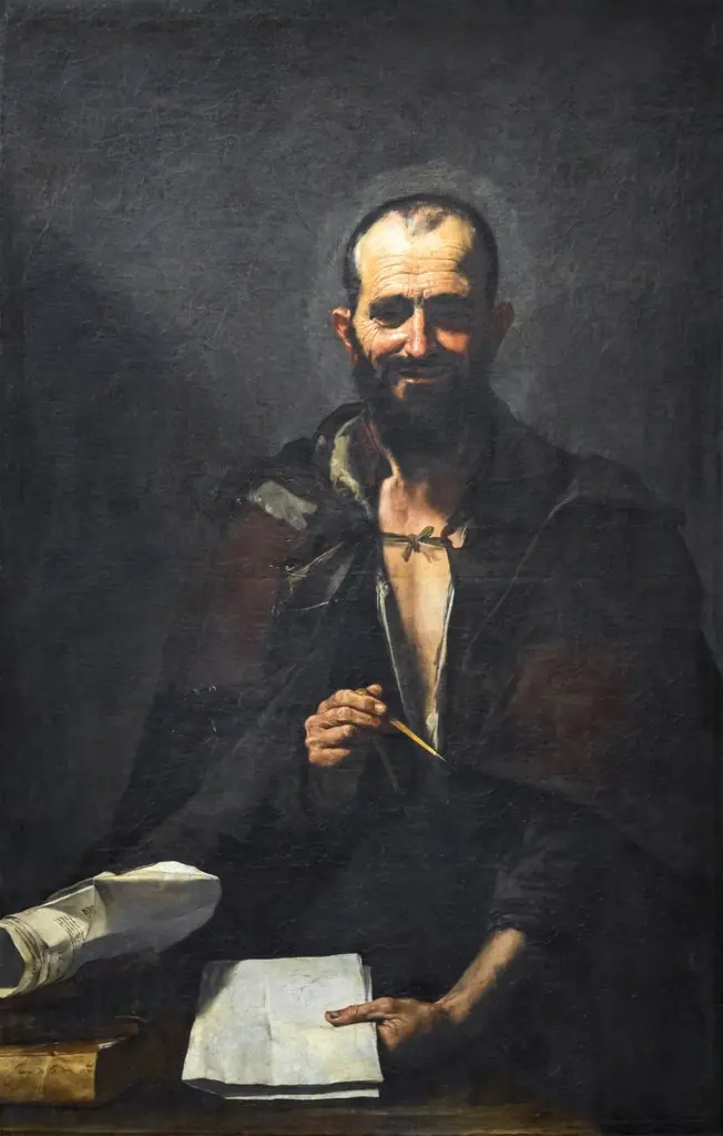 Democritus, by Jusepe de Ribera, oil, 1630