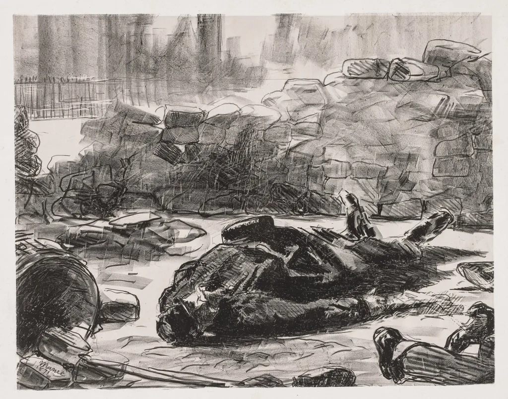 Civil War (Scene of the Commune of Paris), by Édouard Manet, 1871