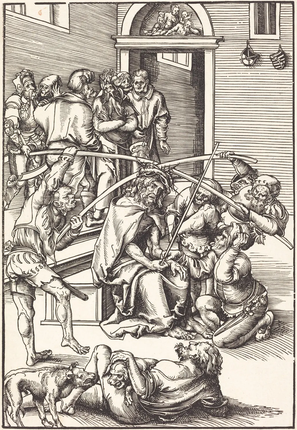 Christ Crowned with Thorns, by Lucas Cranach the Elder, ink, 1509