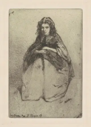Fumette, by James McNeill Whistler, ink, 1858
