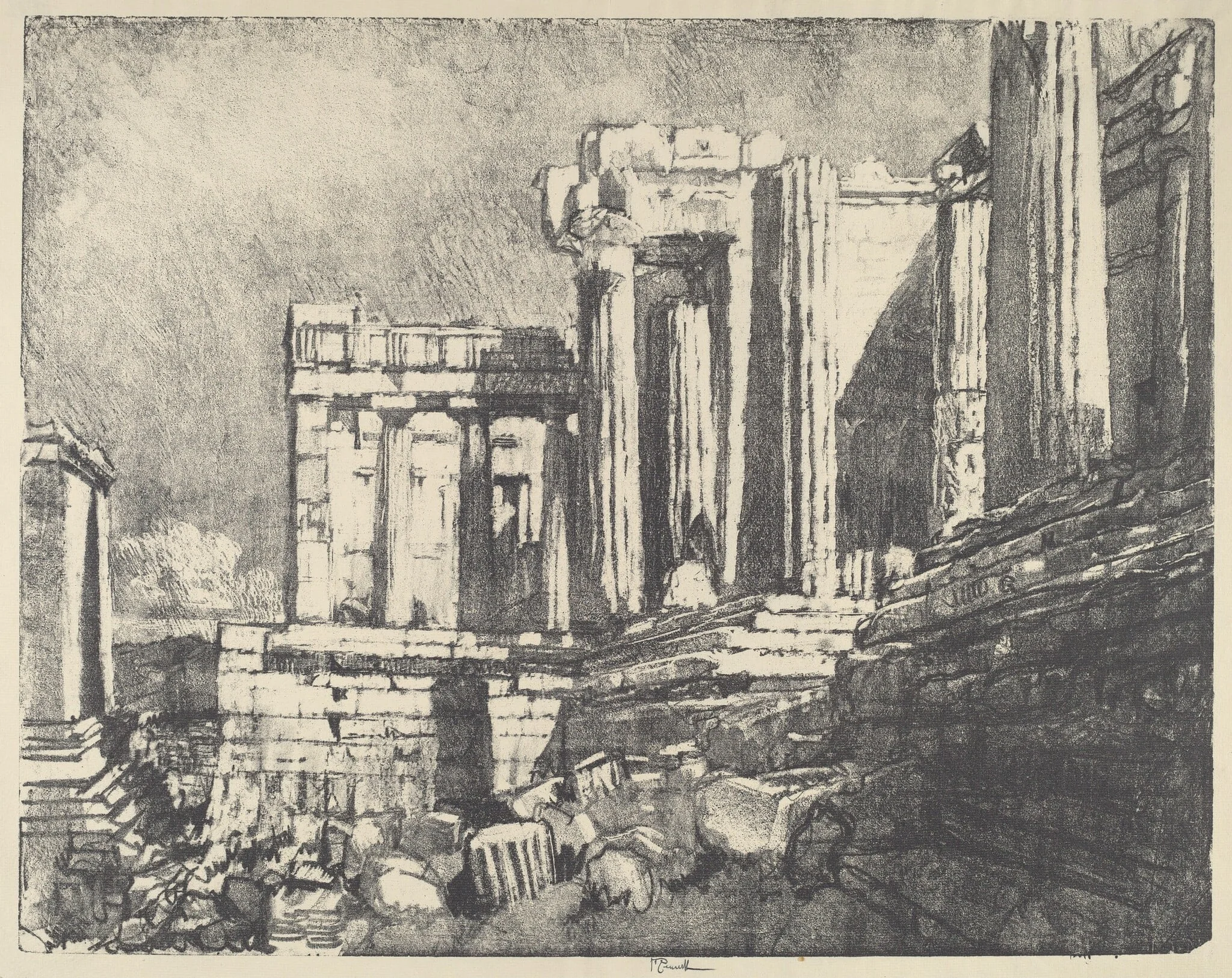 The Propylaea, Athens, detail