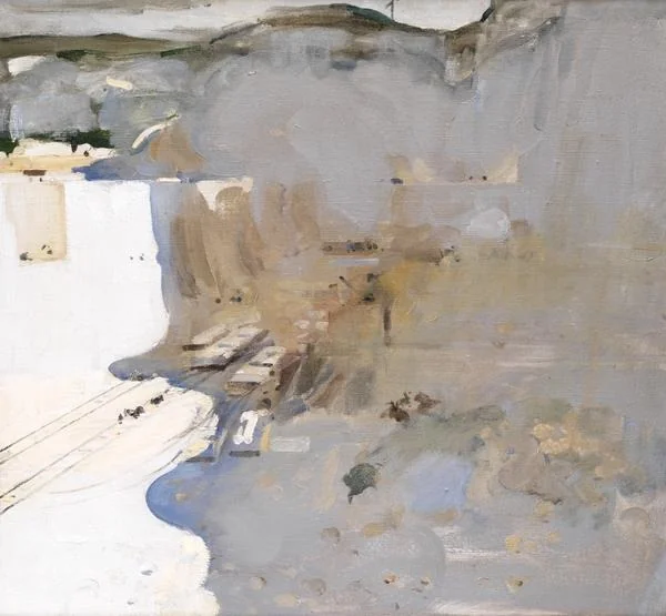 The Chalk Cutting, detail