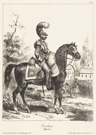 Carabinier, by Auguste Raffet, ink, 1832