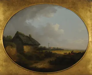Paisaje, by George Morland, oil, 1793