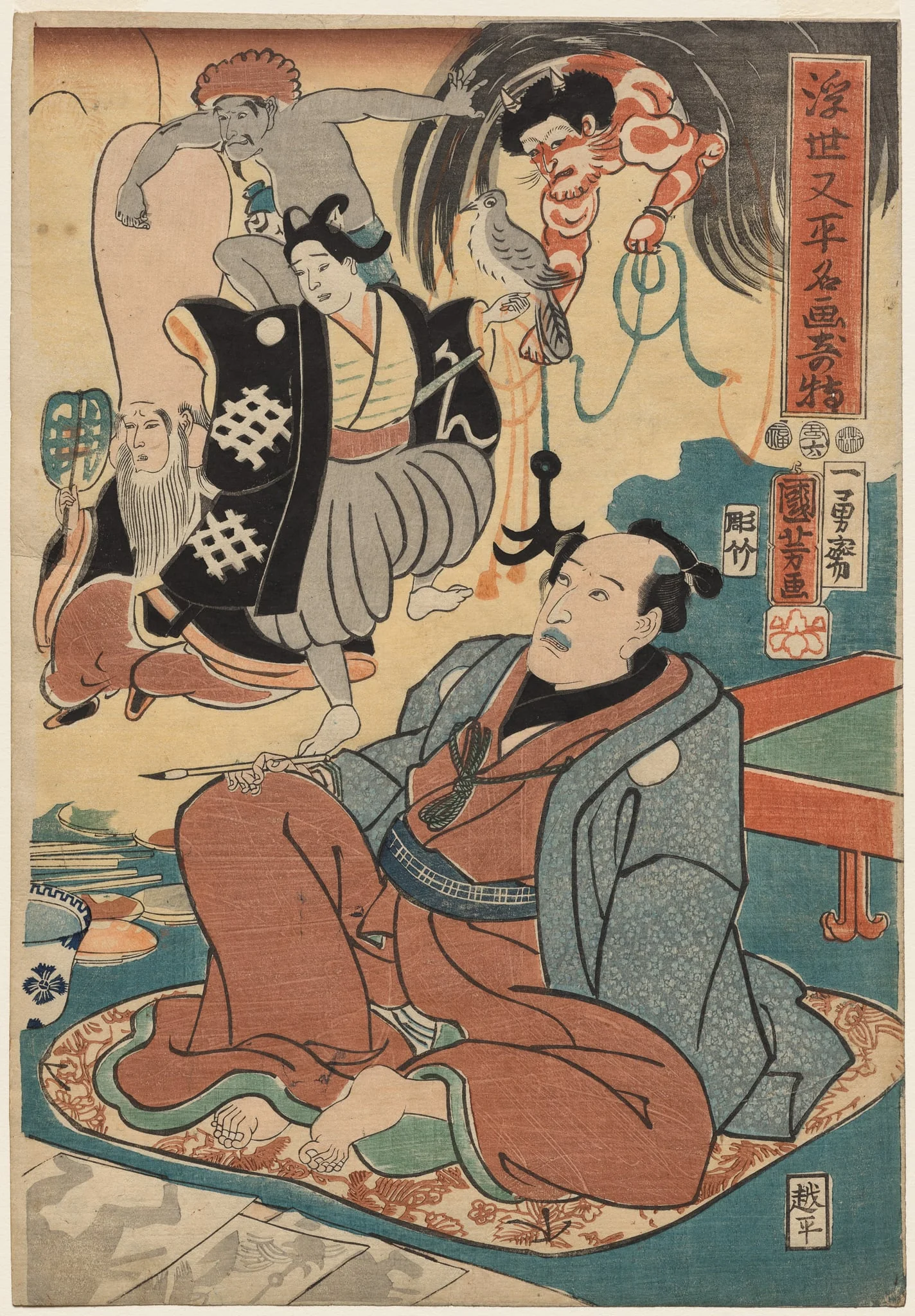 The Strange Occurrence of Ukiyo Matahei and his Famous Paintings, detail