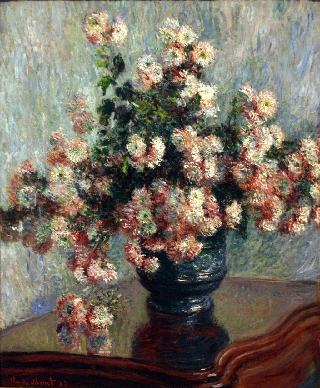 Chrysanthemums, by Claude Monet, oil, 1892