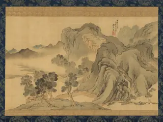 Landscape in Light Colors, by Yosa Buson, unspecified, 1775