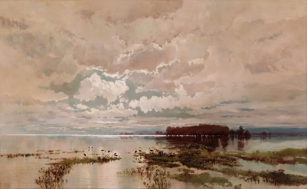 The flood in the Darling 1890, by William Piguenit, oil, 1898
