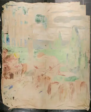 Alma Mater: Right Side, by Edvard Munch, oil, 1910