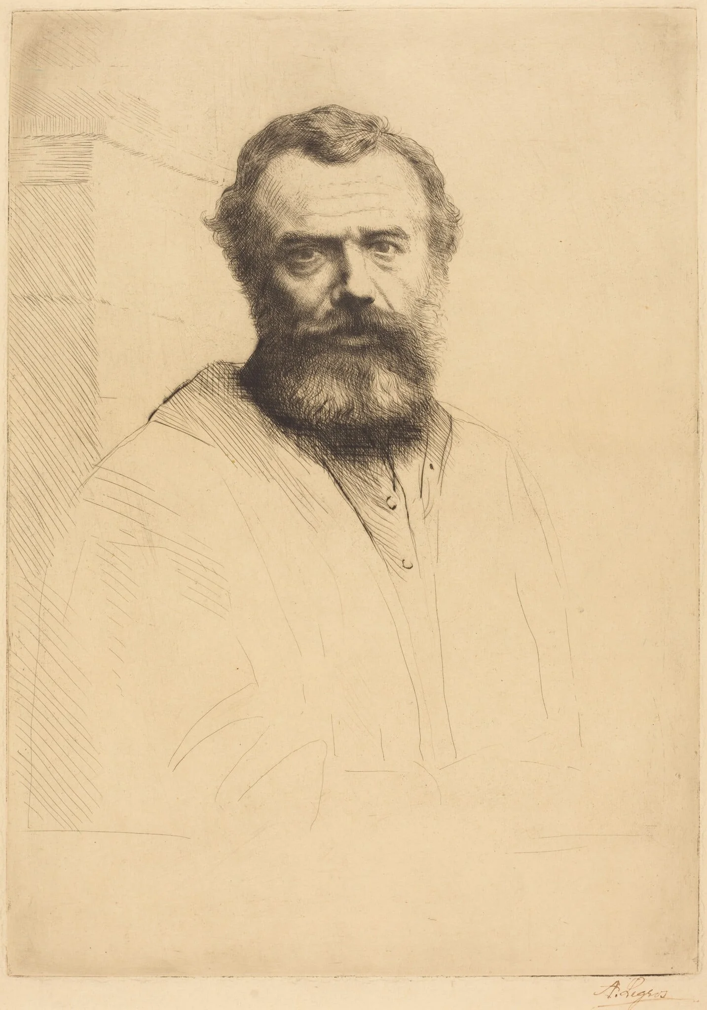 Self-Portrait, 3rd plate, detail