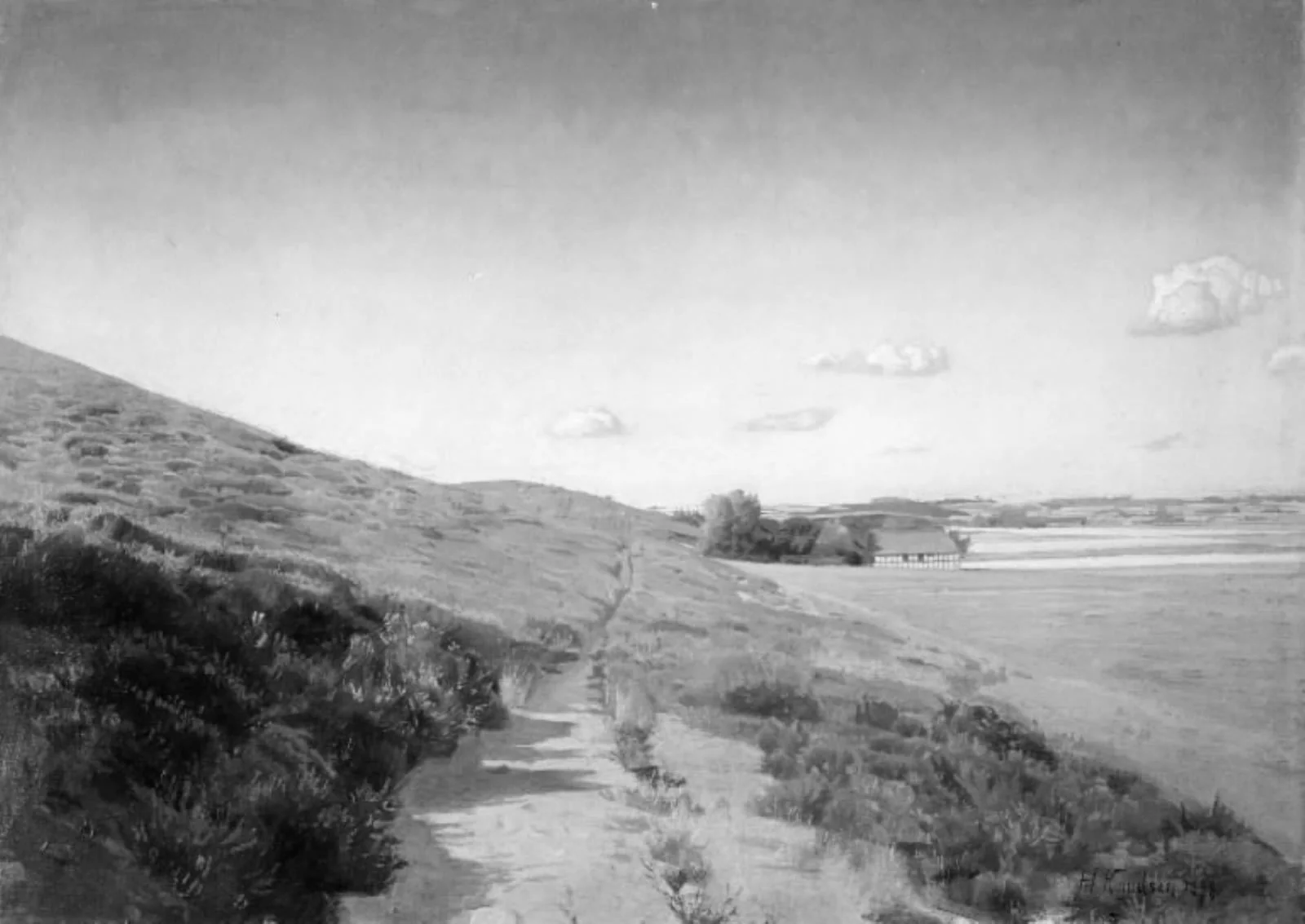 Sommerdag. Motiv fra Tange, detail