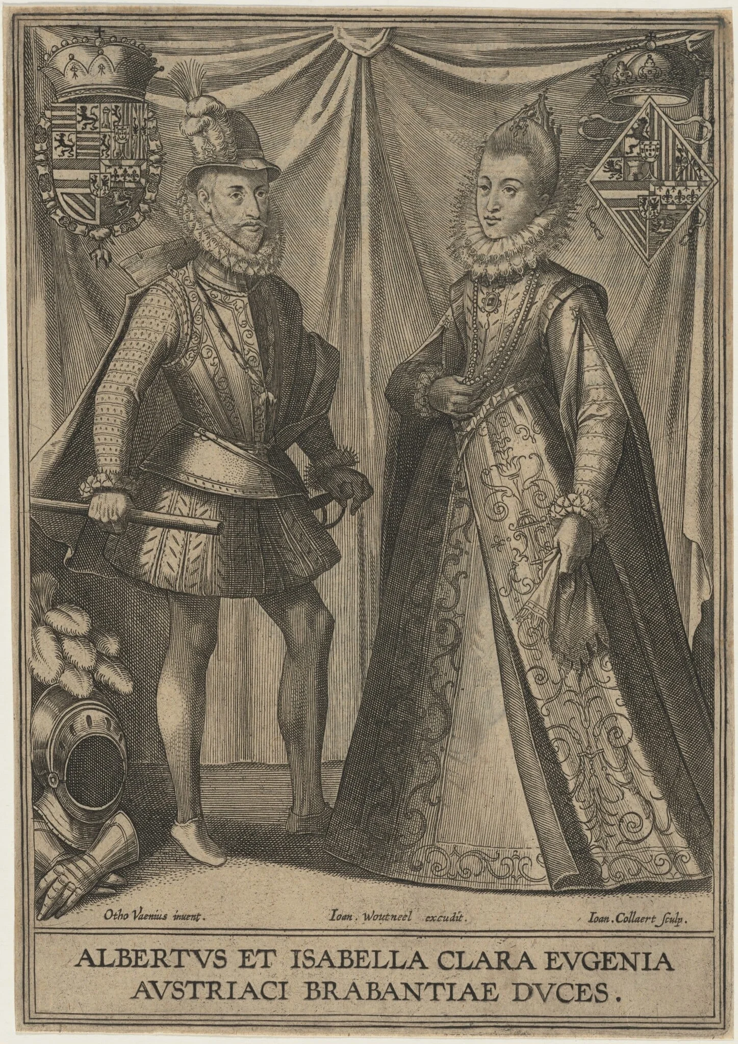 Archduke Albert and Isabella Clara Eugenie of Austria, detail