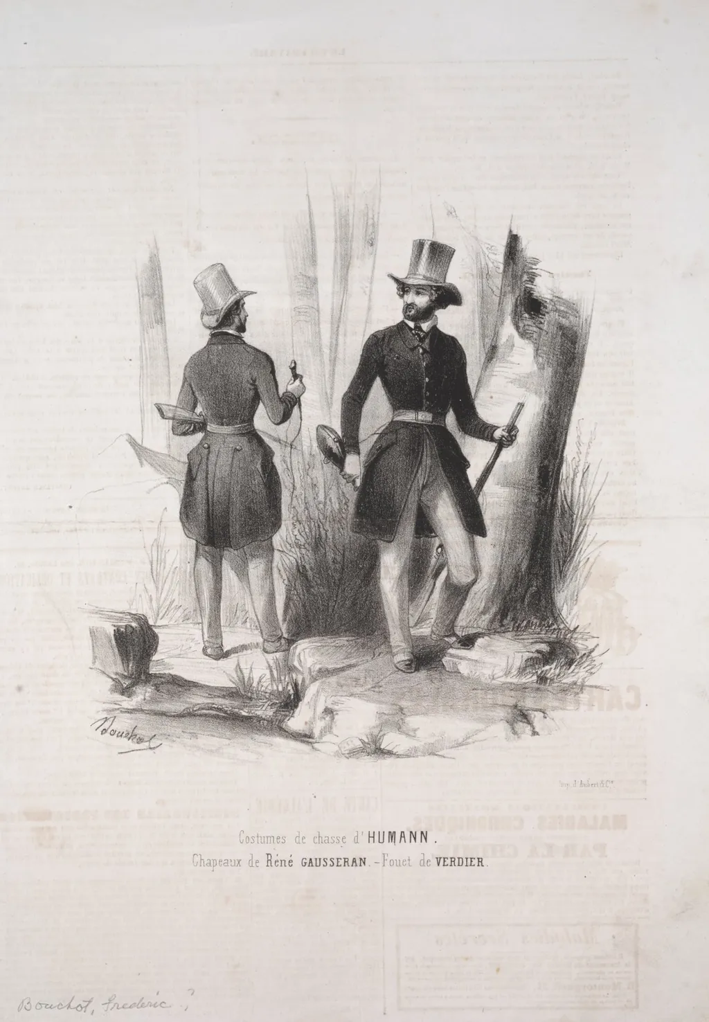 Costumes de Chasse d'Humann, by Frédéric Bouchot, 1804