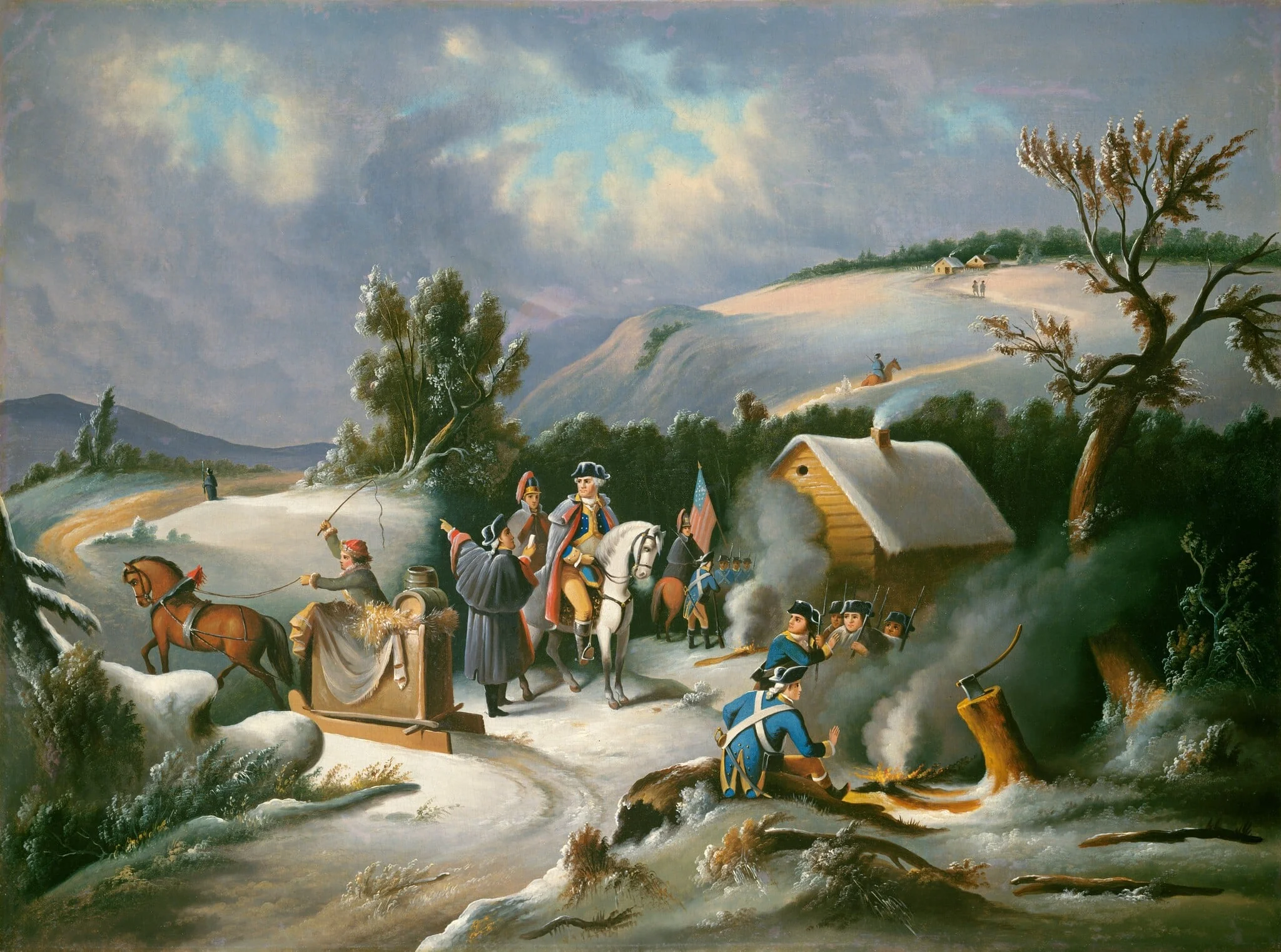 Washington at Valley Forge, detail