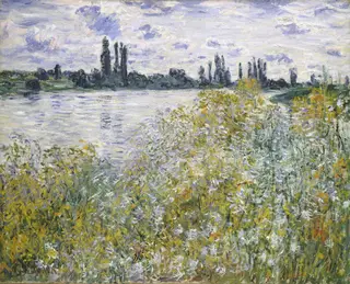 Île aux Fleurs near Vétheuil, by Claude Monet, oil, 1890
