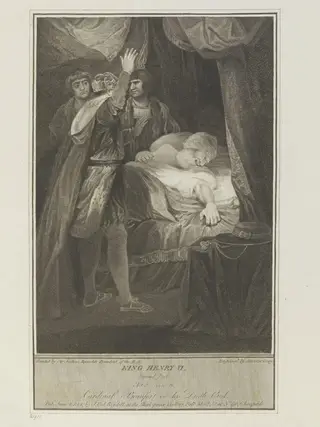Cardinal Beaufort's Bedchamber, by Andrew Gray, 1802