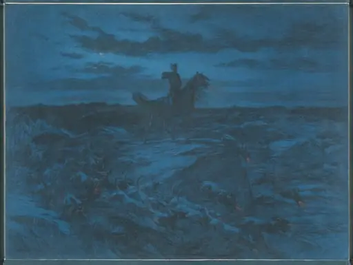The Legend of the Wolves, by Rosa Bonheur, chalk, 1894