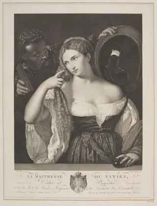Titian's Mistress, by François Forster, 1850