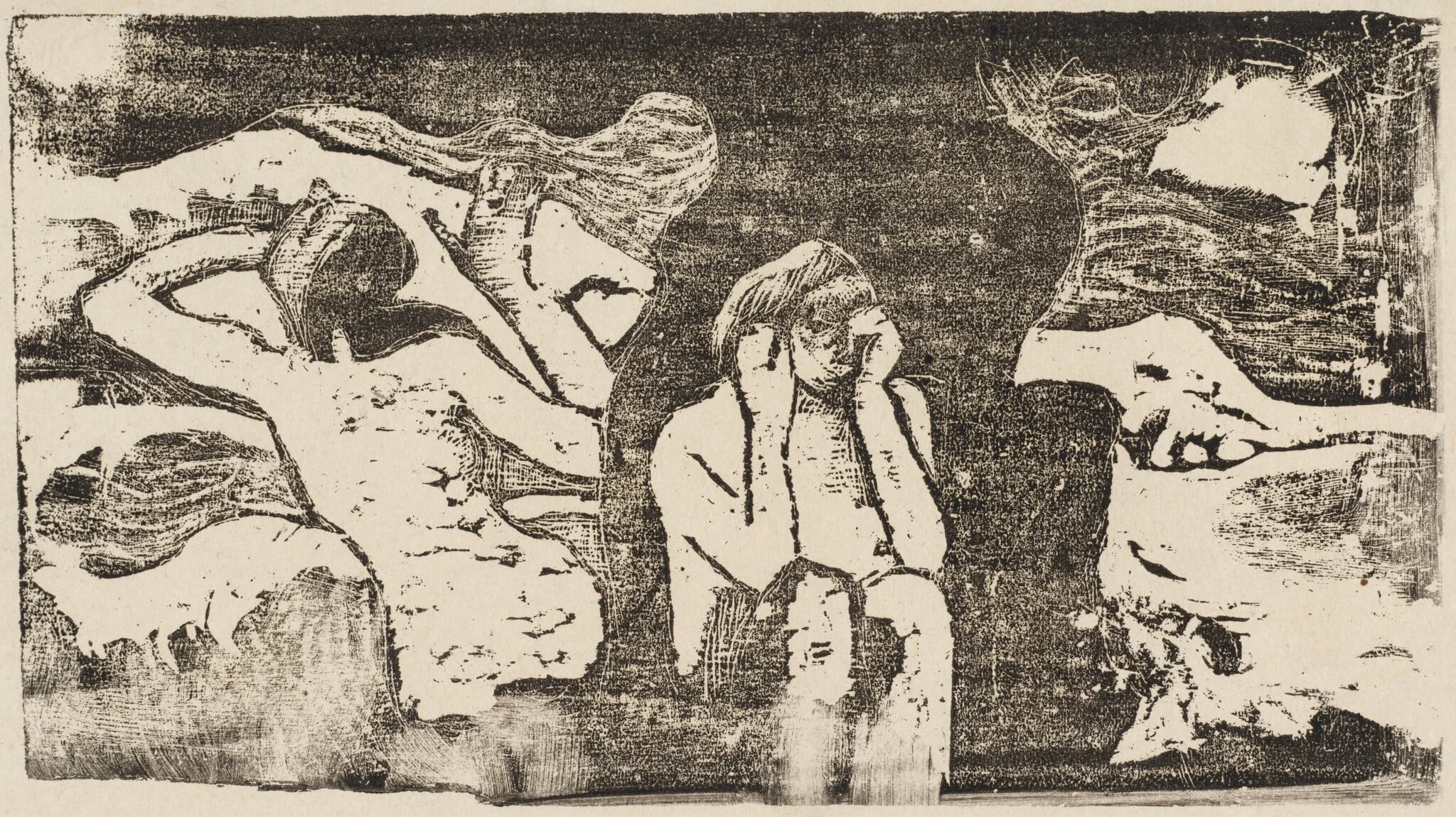 At the Black Rocks (Aux roches noires), detail