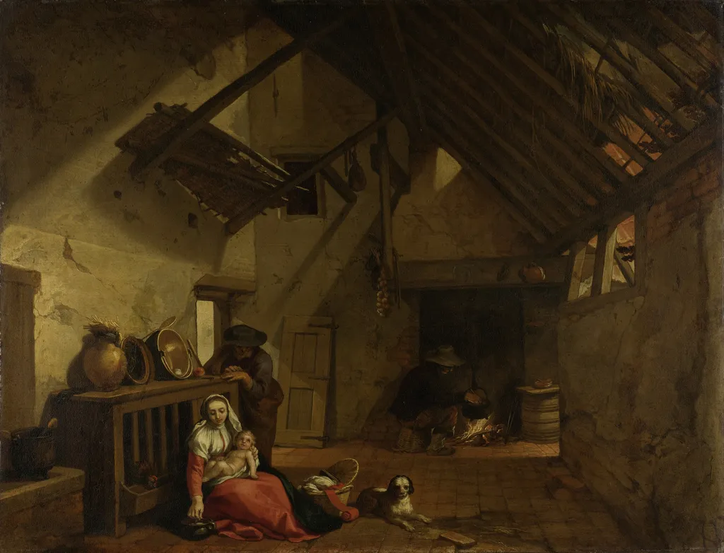 The Rest on the Flight into Egypt, by Abraham Bloemaert, oil, 1632