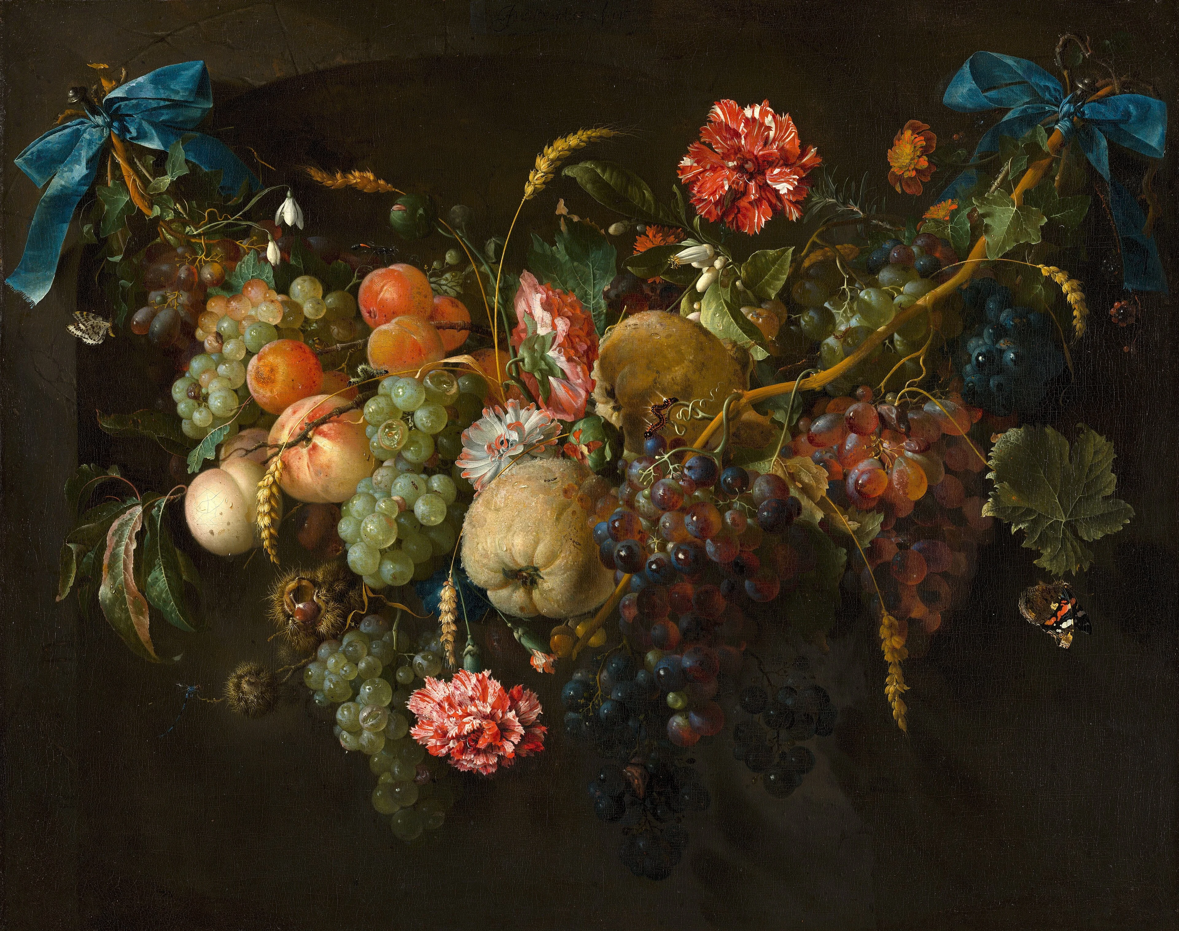 Garland of Fruit and Flowers, detail