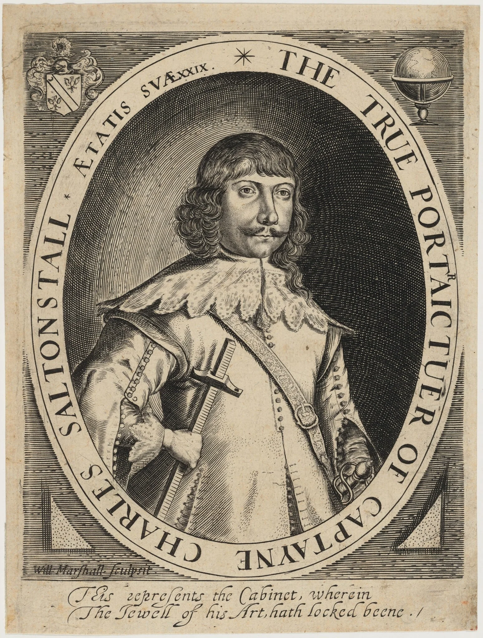 Captain Charles Saltonstall, detail
