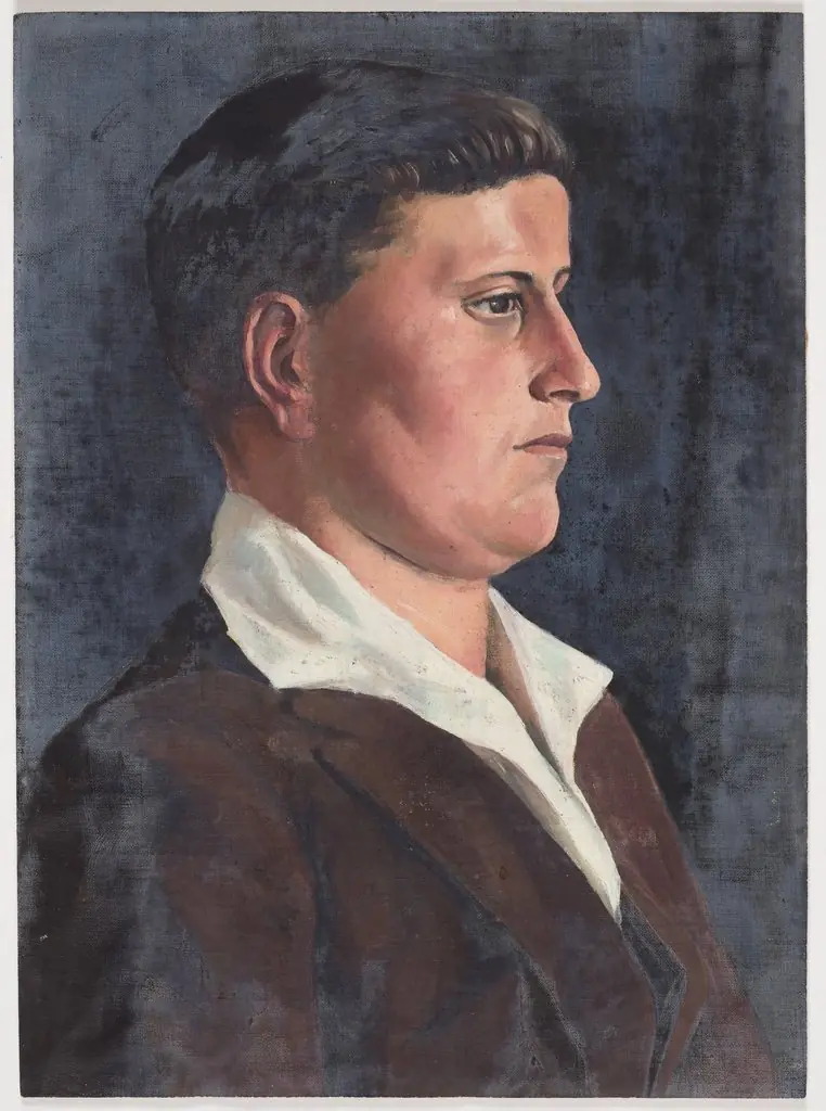 Untitled [Portrait of a young man], by Elizabeth Berry, oil, 1932