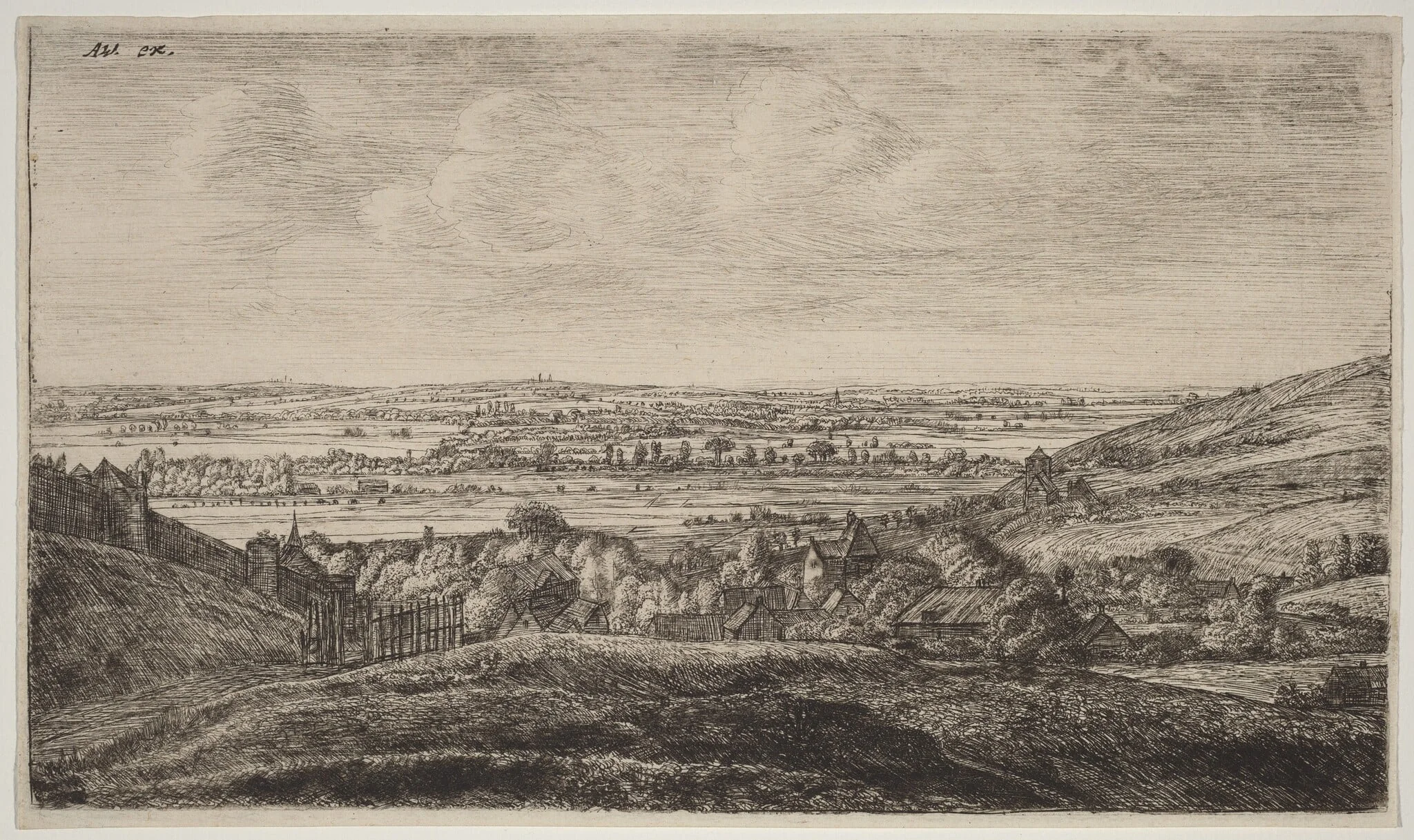 Hamlet in a Valley, detail