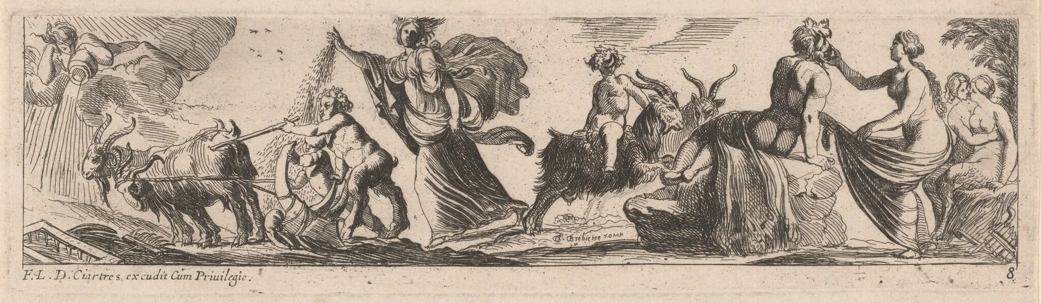 Satyr Driving a Pair of Goats, detail