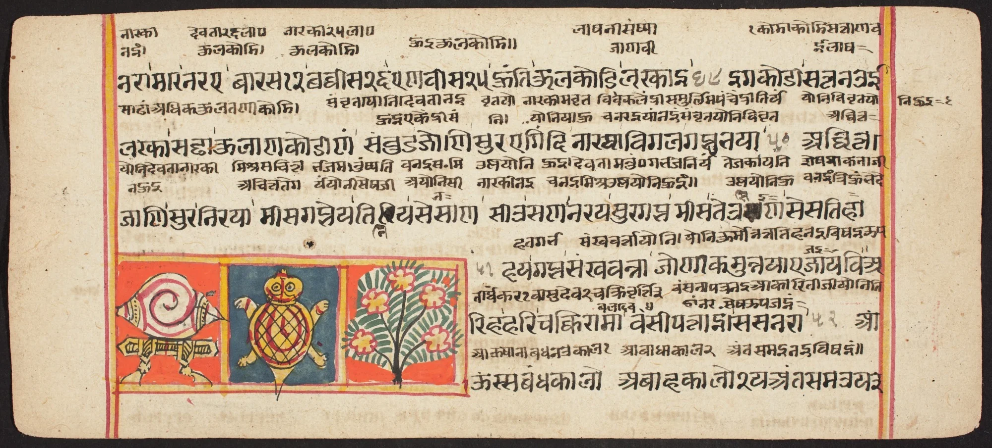 Tantric Manuscript "Sangrahani Sutra", detail