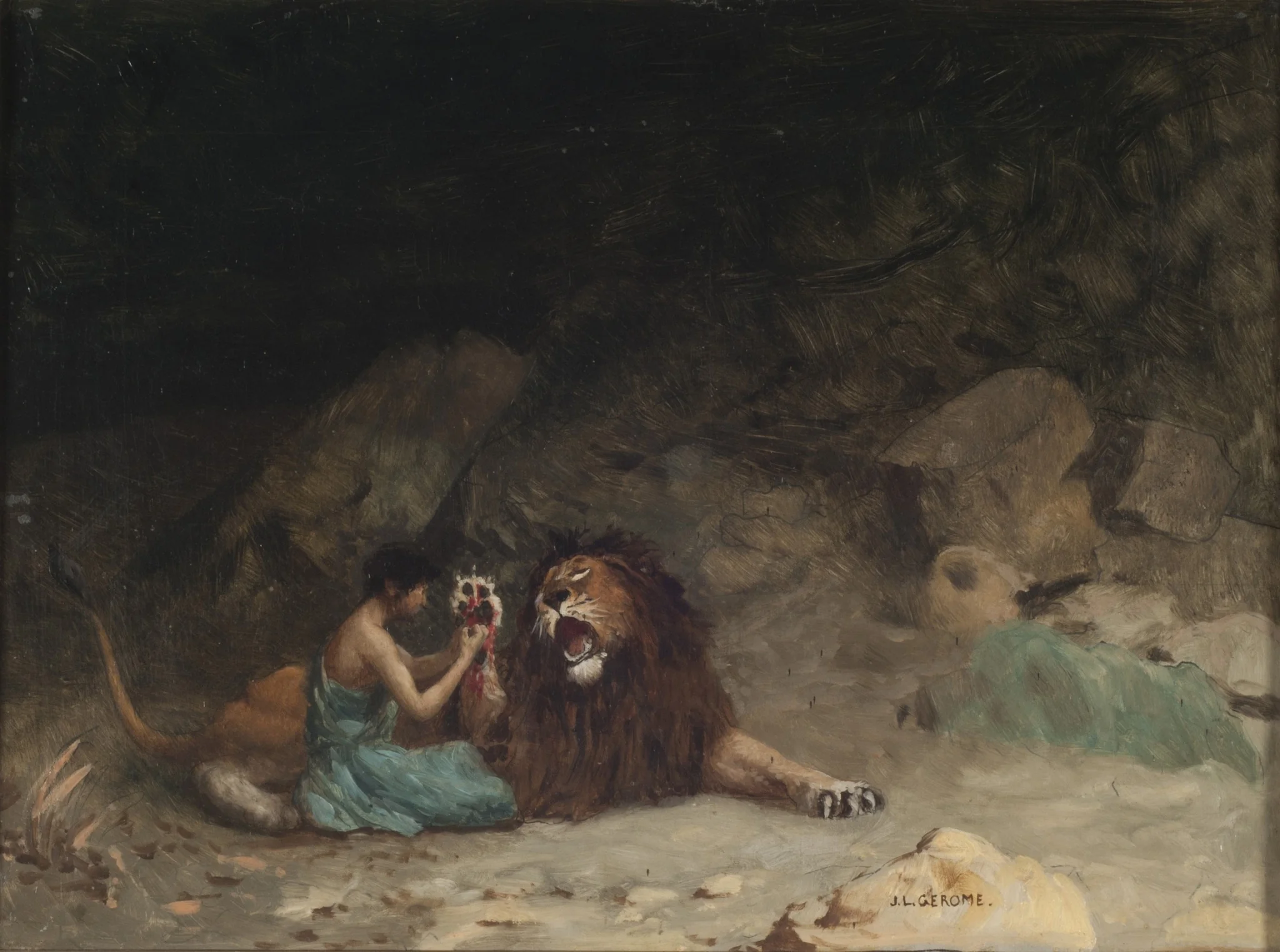 Androcles, detail