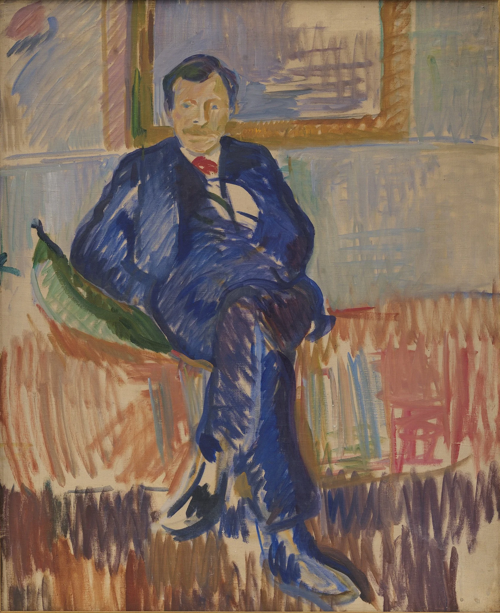 Portrait of the Painter Karl Schou, detail