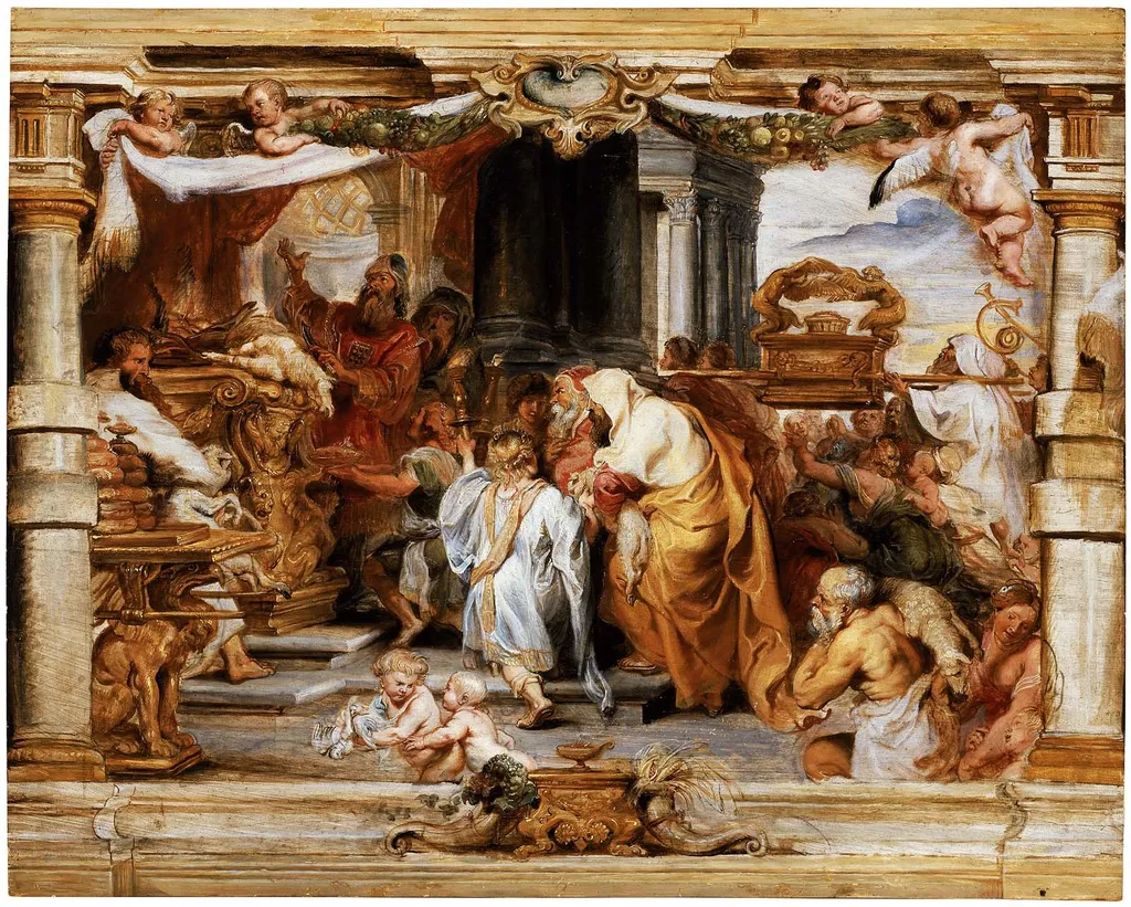 The Sacrifice of the Old Covenant, by Peter Paul Rubens, oil